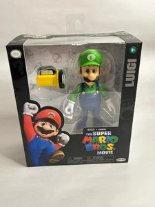 The Super Mario Bros. Movie - 5 Inch Action Figures Series 1 Luigi with Light - Picture 1 of 2