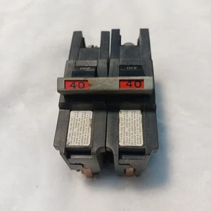 FPE FEDERAL PACIFIC NA240 2 POLOS 40 AMP Tipo NA Disyuntor Mango Rojo - Imagen 1 de 3