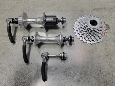 Shimano Deore XT Hub Set HB-M730/FH-M732 32h 100/135mm 7 Speed + Seat Post Q.R. - Image 1 of 4