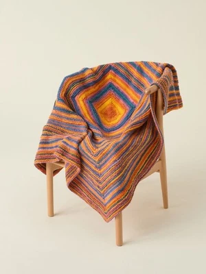 Square Deal Blanket Knitting Pattern - Sirdar Hayfield Spirit Chunky 10866 - Image 1 of 4