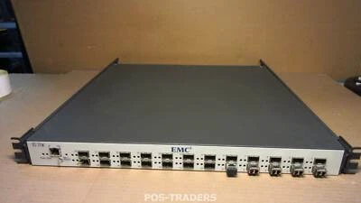 EMC Connectrix DS-24M2 24-Port Fibre Channel Switch DAMAGED FRONTCOVER & 1X SFP  - Image 1 of 3