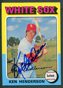 Ken Henderson #59 signed autograph auto 1975 Topps Baseball Trading Card