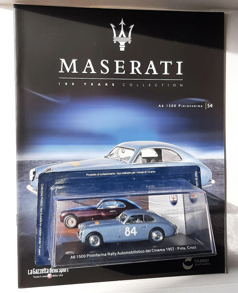 Maserati A6 1500 Pininfarina 1957 con fascicolo fabbri centauria scala 1/43 - Immagine 1 di 1