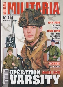 MILITARIA N°414 OP VARSITY / LIGNE GOTHIQUE / SHAKO JAGER / 14e RCP / PORTE CART - Picture 1 of 2