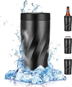Insulated Stainless Steel 24 Oz Tumbler with Freezable Drink Can Cooler for All - Picture 1 of 12
