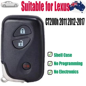 Remote Key Shell Case Fob Suitable for Lexus CT200h 2011 2012 2013 2014 -2017 3B - Picture 1 of 3