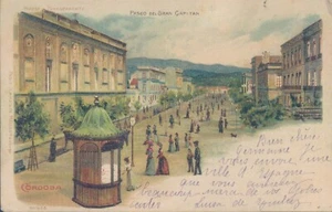 ESPAÑA Córdoba Paseo del Gran Capital 1906 litografía PC - Imagen 1 de 2