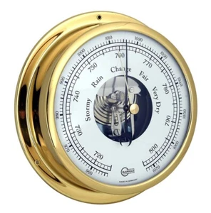 Barigo Barometer Brass Analogue Viking 155mm x 35mm 111cr - Picture 1 of 1