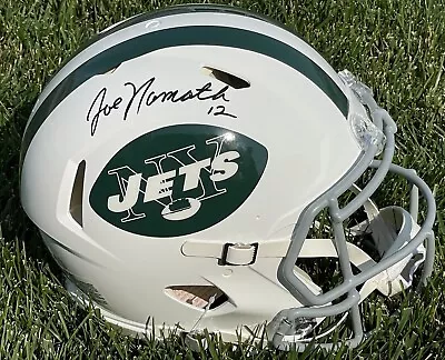 JOE NAMATH SIGNED NEW YORK JETS FULL SIZE SPEED HELMET JSA WIT705964 - Image 1 of 2
