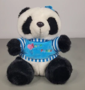Casa Panda Oso Peluche Animal Asiático Juguete AMOR Arco 9 pulgadas - Imagen 1 de 7