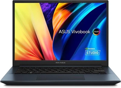 NEW ASUS VivoBook Pro 14 OLED Laptop Notebook RTX 3050 GPU 16GB RAM M6400RC-EB74 - Image 1 of 3