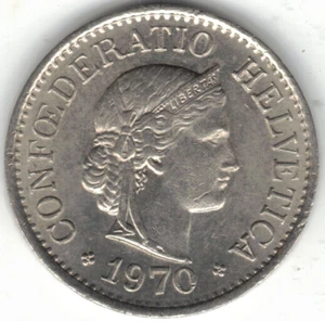 1970 TEN RAPPEN FROM SWITZERLAND ~ YOU GRADE IT ~ PLEASE SEE THE SCAN. stk70-8 - Picture 1 of 4