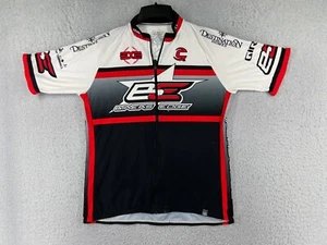 SUGOi Cycling Jersey Adult Large Red White Full Zip 100% Polyester Rear Pockets - Picture 1 of 15