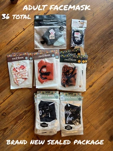 Pack de 36 mascarillas faciales reutilizables para adultos - nuevas selladas para mayor comodidad y protección - Imagen 1 de 1