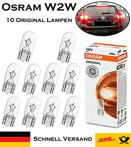 10x Osram W2W 12V 2820 Original Innenbeleuchtung Bremslicht Glassockel Lampe - Picture 1 of 4