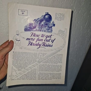 HORNBY DOCUMENT anciens HOW TO GET MORE FUN OUT OF HORNBY TRAIN original - Imagen 1 de 10