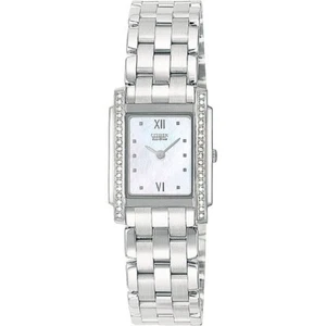Reloj para mujer Citizen Eco-Drive EG3050-56D 38 diamantes tono plata esfera blanca sin trapear - Imagen 1 de 5