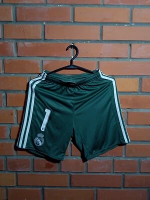 Real Madrid Goalkeeper football Shorts 2017 - 2018 Adidas Young Size M - Image 1 of 4