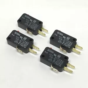 Lot of 4 Omron VX-5-1C22 Micro Snap Action Limit Switch 5A 250VAC, Pin Plunger - Picture 1 of 4