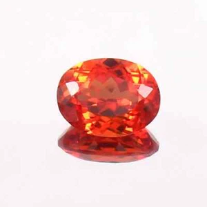 7.95 CT - Natural Flawless Ceylon Padparadscha Sapphire Loose Oval Gemstone Cut - Bild 1 von 5