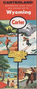 1960 Carter Road Map: Wyoming NOS - Picture 1 of 1