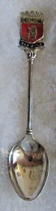 #787) SILVER PLATED TEA SPOON WARWICK MARKET COUNTY TOWN WARWICKSHIRE ENGLAND - Picture 1 of 2