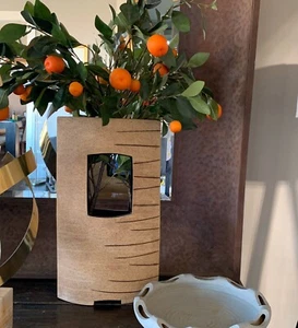 "Florero de cerámica artística Bruno Kark Monumental 20,5"" Ikebana Mentori Studio" - Imagen 1 de 12