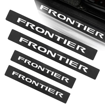 4PCS SET Door Sill Scuff Covers Protector Sticker Decals Fit For Nissan Frontier Foto 1 de 4