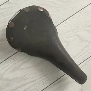 Vintage Brooks Professional Bicycle Saddle Large Rivet 1980's Bike Seat - Picture 1 of 12