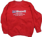 Nigel Mansell Formel 1 F1 CART Rennsweatshirt Einheitsgröße rot Vintage 90er