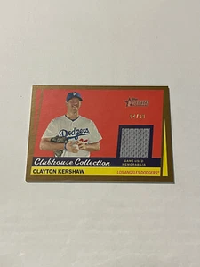 2016 Heritage High Number Clubhouse Collection Relics Gold 4/99 Clayton Kershaw - Picture 1 of 2