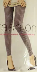 Modische Leggings Hudson Medium Größe 40-42 mit vertikalem Ripp in Grau 001529 - Bild 1 von 3