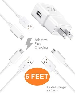 Kit de cable Micro USB 2.0 cargador Samsung Galaxy Alpha (6 PIES) de TruWire {... - Imagen 1 de 6