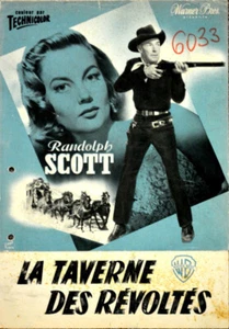 Randolph Scott LA TAVERNE DES REVOLTES Felix Feist 1953 MANUEL 24x34 4p - Imagen 1 de 3