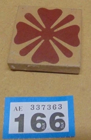 Antique Victorian Hall Floor Encaustic Gothic Church Floor Border Motif ref 166 Cover