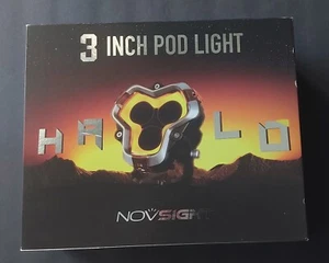 NOVSIGHT Halo Series 3 Inch LED Pod Lights Spot Flood Combo Beam For Pickup ATV - Picture 1 of 8