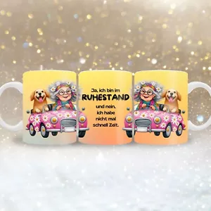 Tasse mit lustiger Rentnerin Spruch Ruhestand - Bild 1 von 4