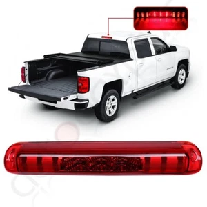 For 2005-07 Chevy Silverado 1500/2500/3500 Chrome Red Third Brake Cargo Light - Picture 1 of 12