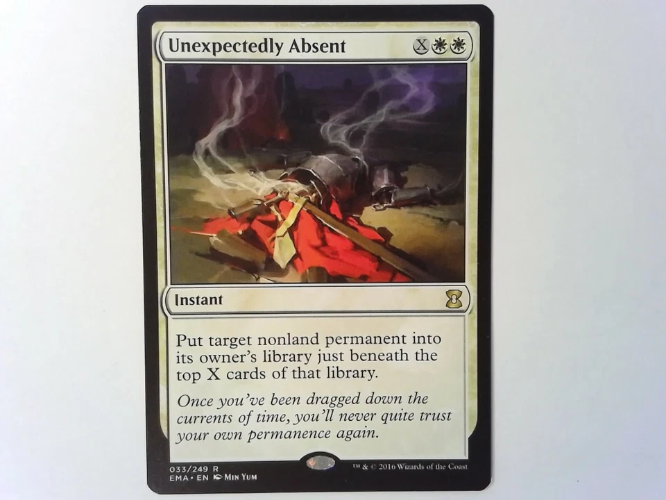 Unexpectedly Absent	 Eternal Masters - Magic the Gathering Mtg White - Image 1 of 1