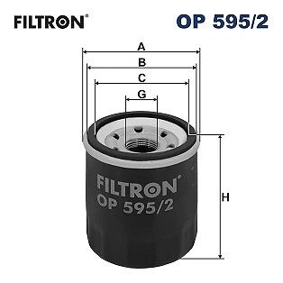 FILTRON OP 595/2 Oil Filter for HYUNDAI,KIA - Image 1 of 4