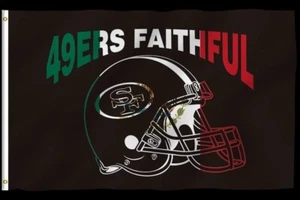 San Francisco 49ers “ Faithful”- NFL Gift Banner Flag - Picture 1 of 3