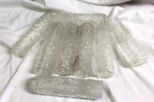 Lámpara de araña y apliques de cristal artístico, cristal Venini vintage, italiano 8" de largo - Imagen 1 de 6