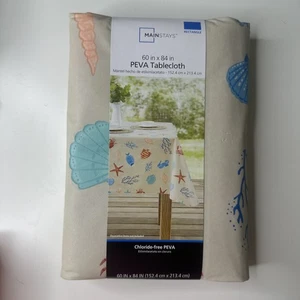 Mainstays PEVA Tablecloth 60" x 84” Rectangle NEW UNUSED - Picture 1 of 14