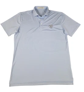 Holderness & Bourne Poloshirt Herren Large blau gestreift Medinah Golf 100 Jahre - Bild 1 von 7