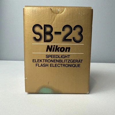 Probado [Casi COMO NUEVO con Estuche] Nikon SB-23 Speedlight Flash Zapata Caja de Montaje, Papeles Foto 1 de 4