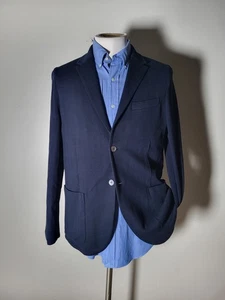 50 40 Harris Wharf Unconstructed Cotton Knit Featherweight Blazer Jacket NWOT - Picture 1 of 10