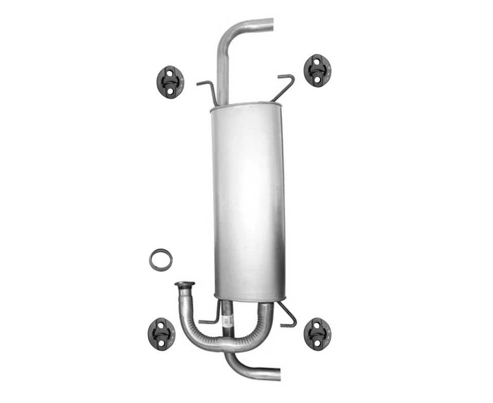 Rear Muffler Assembly With Gasket & Hangers Fits 2009-2015 Toyota Venza 3.5L - Image 1 of 4