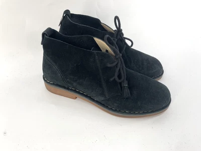 Botas Hush Puppies para mujer 9M* negras gamuza con cordones borla tobillo Cyra Catelyn LEER Foto 1 de 4