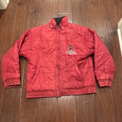 Chaqueta Revisable Alabama Crimson Tide De Colección Talla Juvenil L (14-16) Años 90 Cosas Genuinas Foto 1 de 4