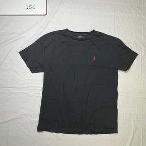 Ralph Lauren Hombre Camiseta Manga Corta Negro, Rojo Pony Logo Talla Pequeña (S) - Imagen 1 de 6